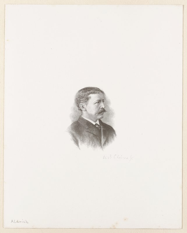 Portrait of Thomas Bailey Aldrich, William B. Closson, 19th century