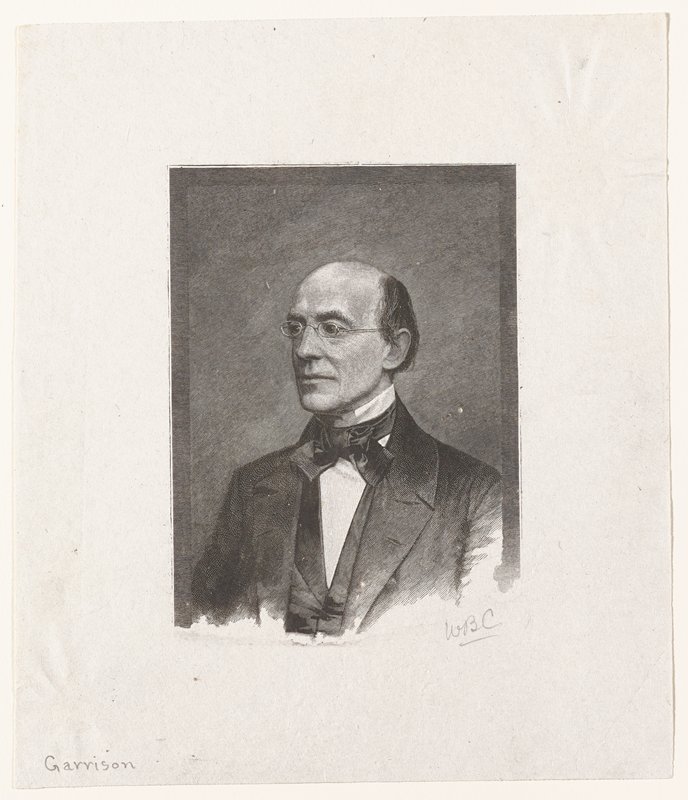 Portrait of Wm. Lloyd Garrison, William B. Closson, 19th century