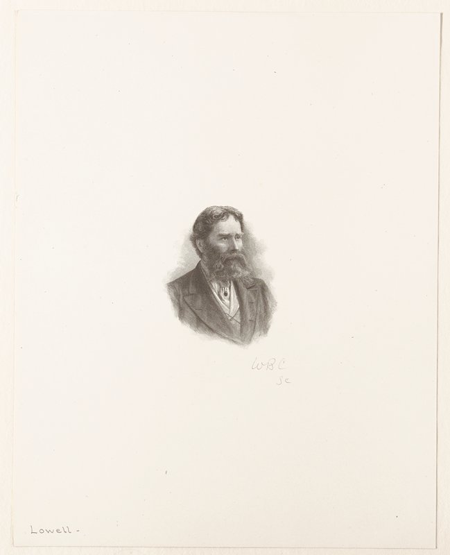 Portrait of James Russell Lowell, William B. Closson, 19th century