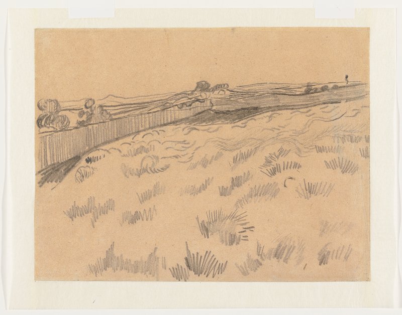 View of the Field behind Saint Paul’s Asylum in Saint-Rémy-de-Provence by Vincent van Gogh