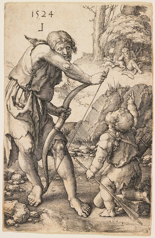 Lamech and Cain, Lucas van Leyden, 1524