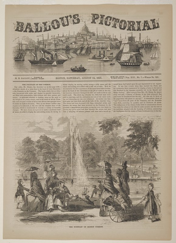 The Fountain of Boston Common by Winslow Homer