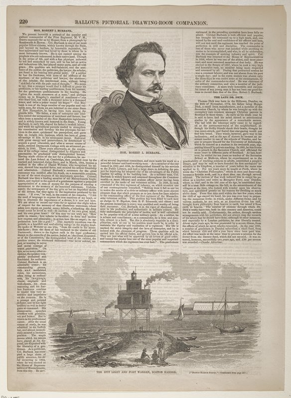 Hon. Robert I. Burbank, Winslow Homer, 1857