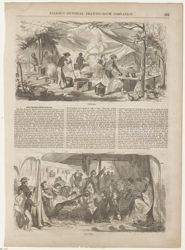 Camp Meeting Sketches - Cooking by Winslow Homer