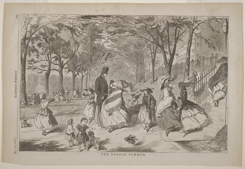 The Boston Common, Winslow Homer, 1858