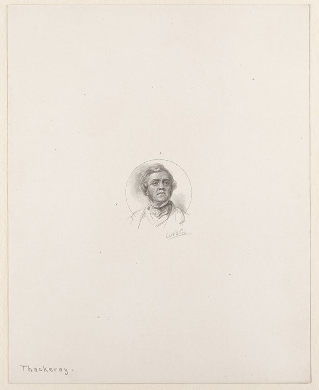 Portrait of William Makepiece Thackery, William B. Closson, 19th century