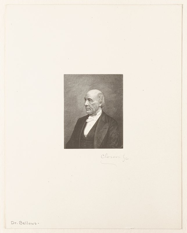 Portrait of Dr. Henry Whitney Bellows, William B. Closson, 19th century
