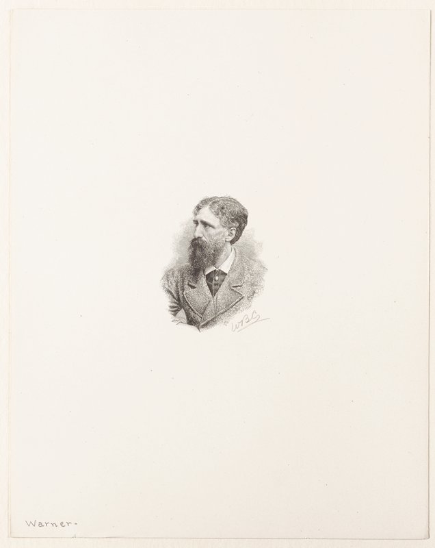 Portrait of Charles Dudley Warner, William B. Closson, 19th century