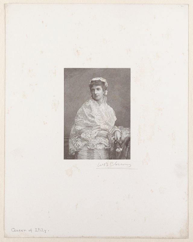 Portrait of Queen of Itily, William B. Closson, 19th century