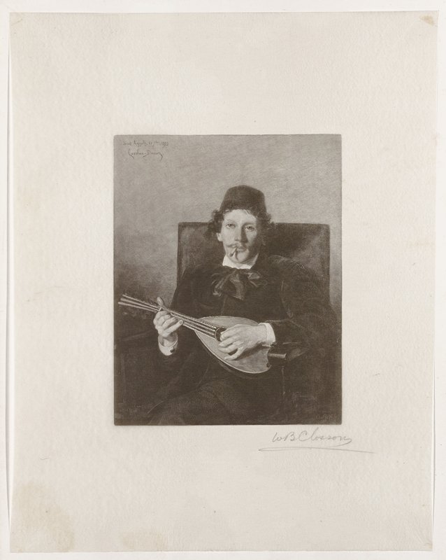 Mandolin Player, William B. Closson, 19th century
