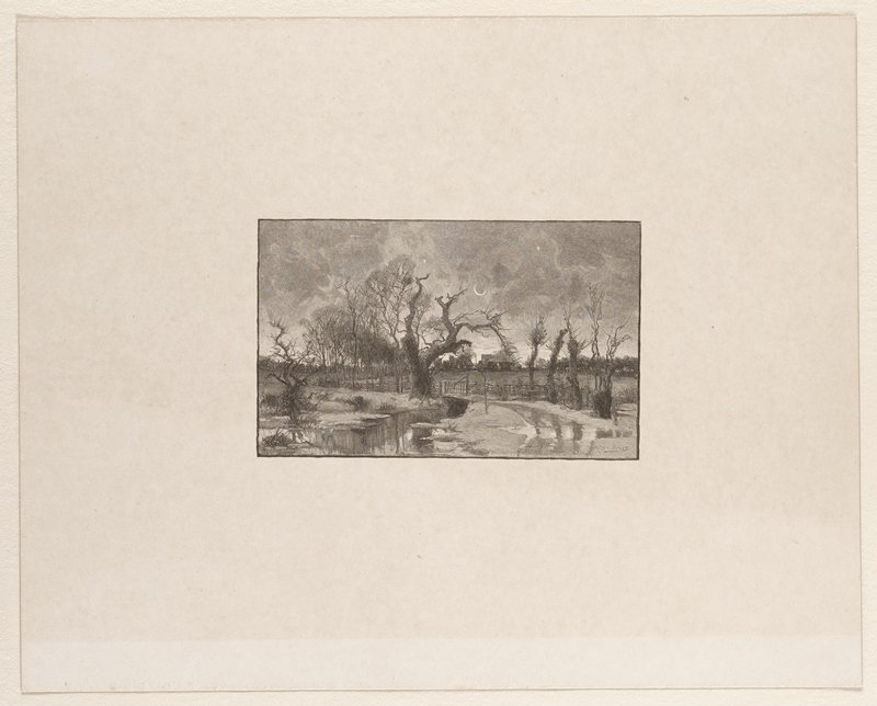 Untitled (Spring thaw in moonlight), William B. Closson, 1883