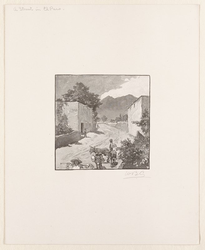Street in El Paso, William B. Closson, 19th century