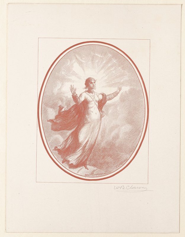 Untitled (ascending figure), William B. Closson, 19th century