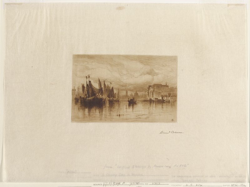A Cloudy Day in Venice, Samuel Colman, 19th century