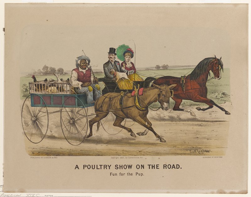 A Poultry Show on the Road, Currier and Ives, 1883