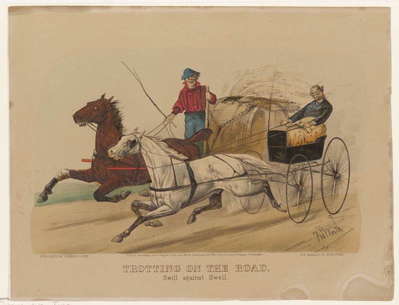 Trotting on the Road, Currier and Ives, 1873