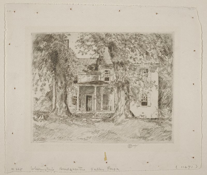 Washington's Headquarters, Valley Forge, Childe Hassam, 1926