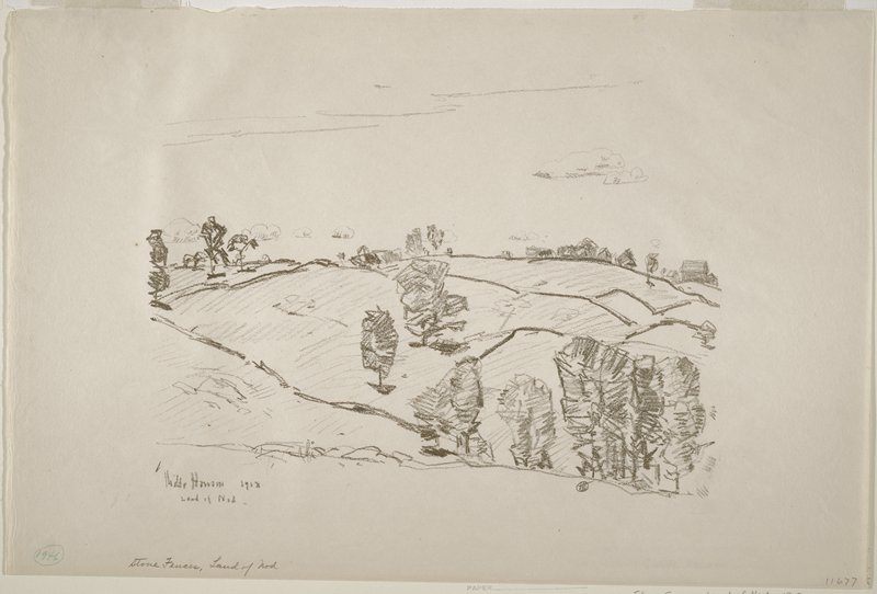 Stone Fences, Land of Nod by Childe Hassam