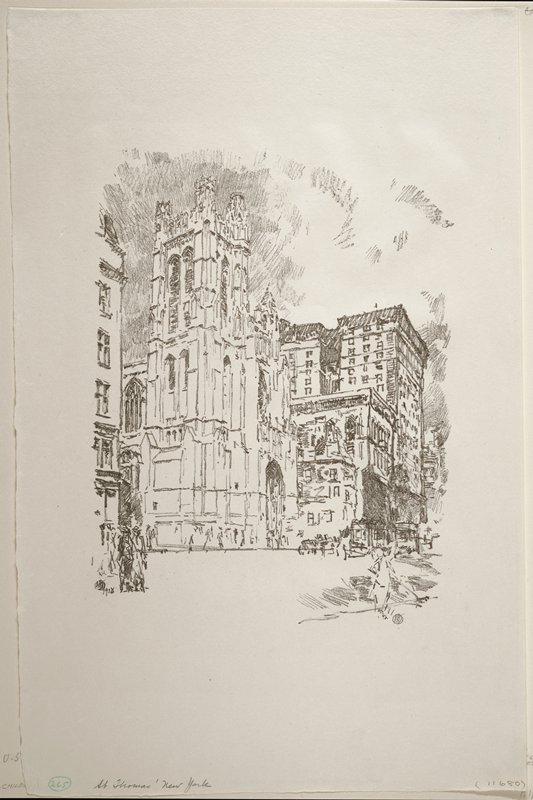 St. Thomas, New York by Childe Hassam