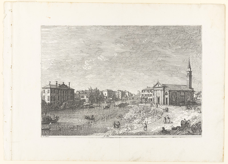 Al Dolo (At Dolo), Canaletto, 18th century