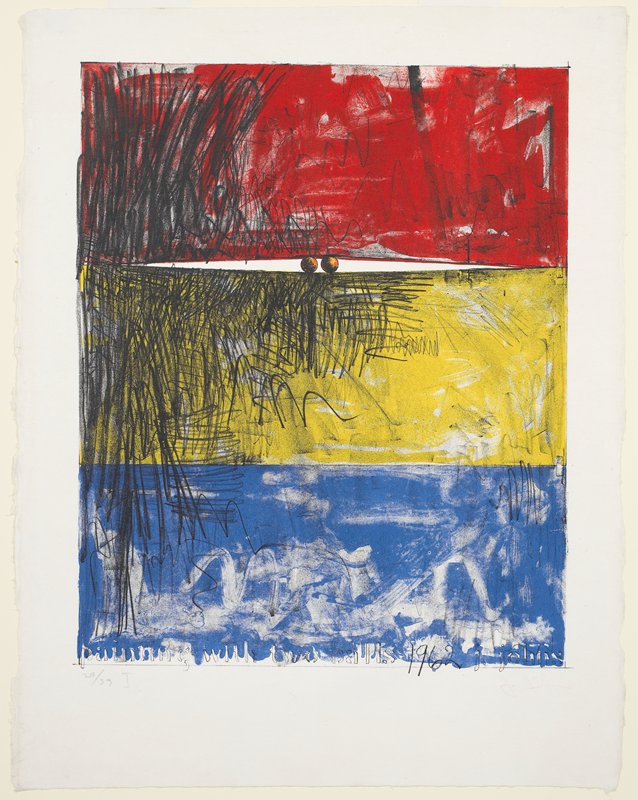 Painting with Two Balls I, Jasper Johns, 1962