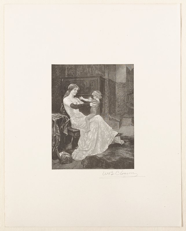 Queen Blanche and her Son, William B. Closson, 19th century