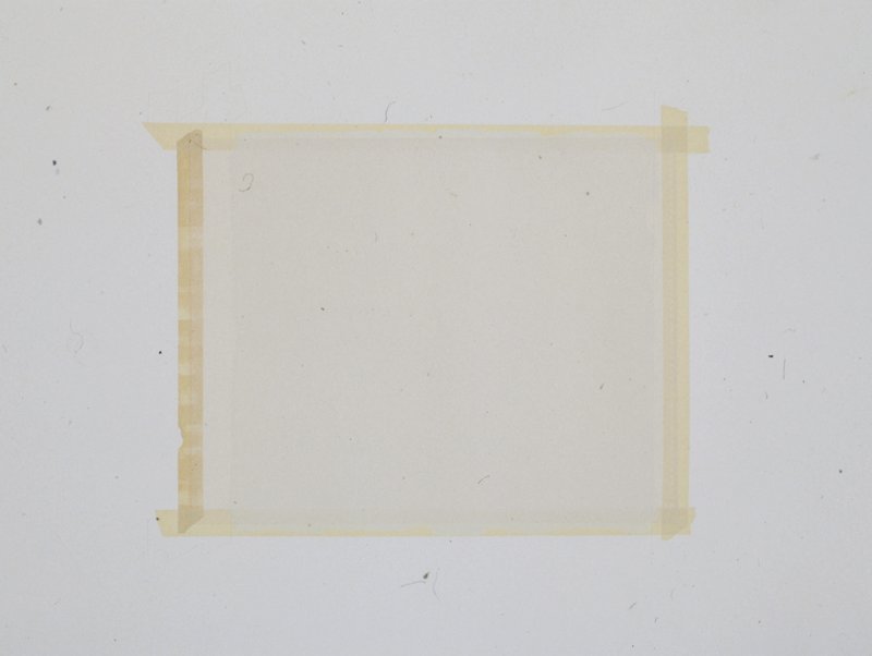 Paint Under Tape, Paint Over Paper, Sylvia Plimack Mangold, 1977