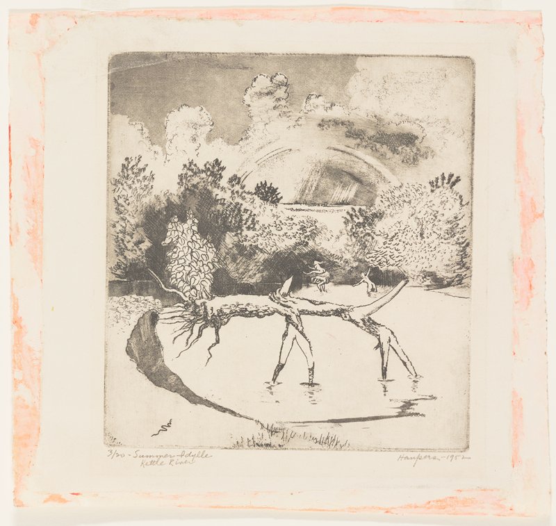 Summer Idyll, Kettle River, Clement Haupers, 1952