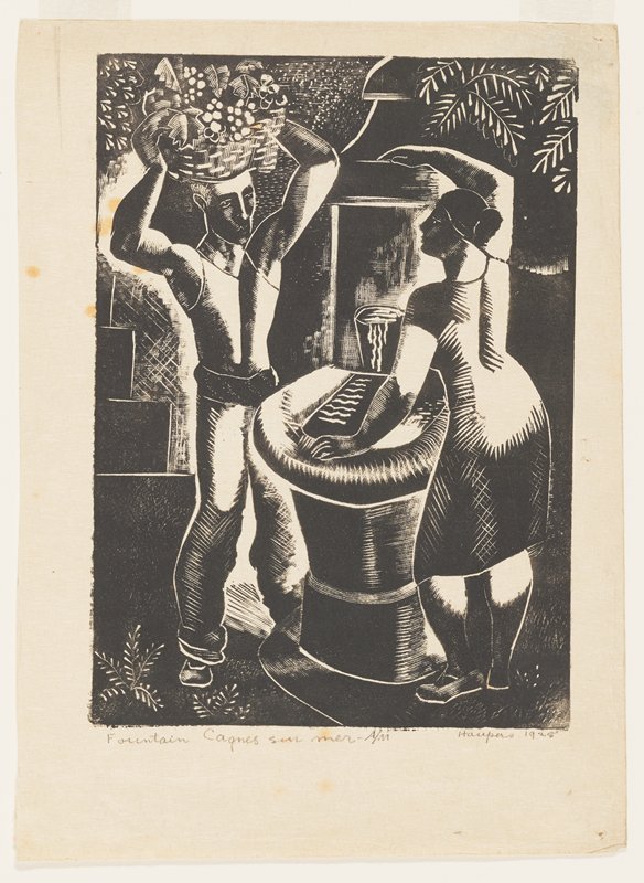 Fountain, Cagnes-sur-Mer, A.M., Clement Haupers, 1928