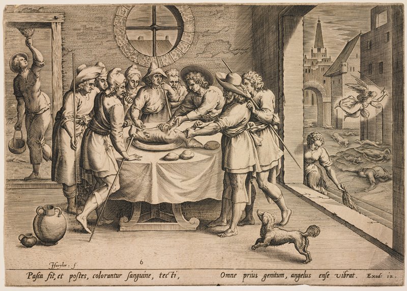 Passover (Exodus 12), Jan Sadeler I, 16th century