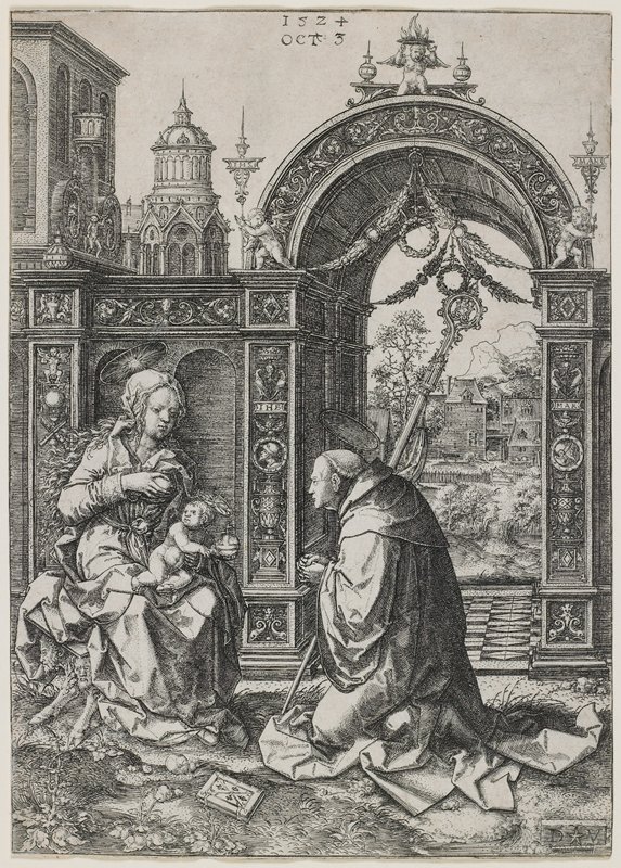 The Vision of St. Bernard, Dirk Jacobsz. Vellert, 1524