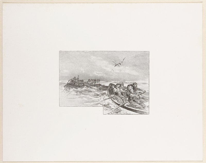 Illustration Fisherman at Sea, William B. Closson, 19th century