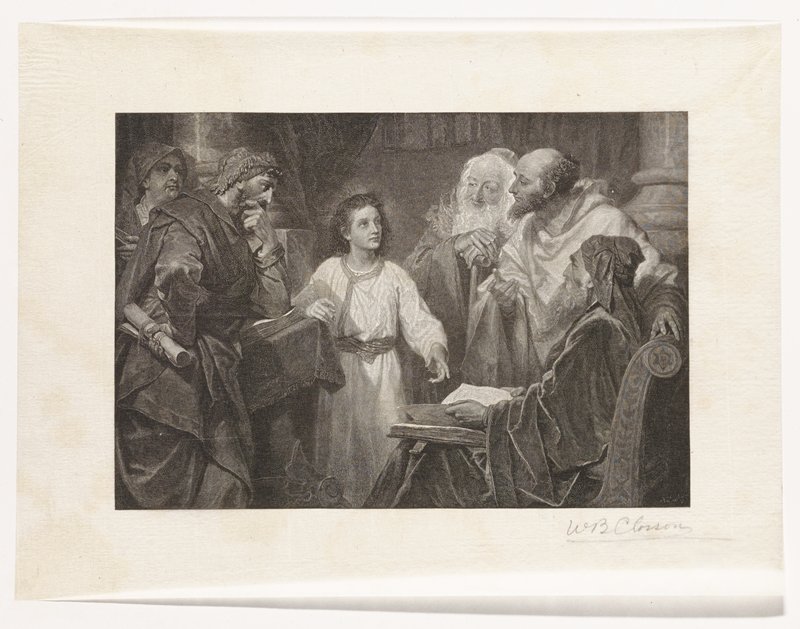 Christ Among the Elders, William B. Closson, 19th century