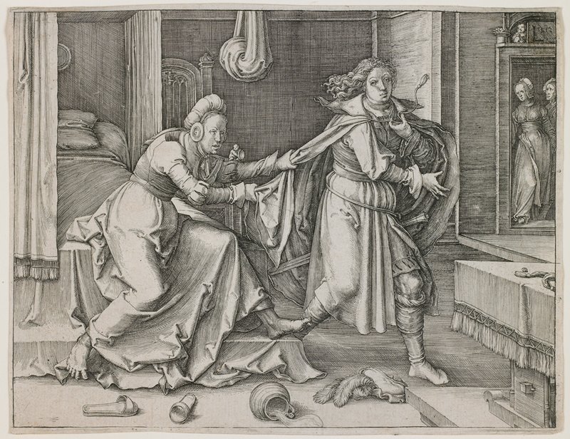 Joseph Escaping Potiphar's Wife, Lucas van Leyden, 1512