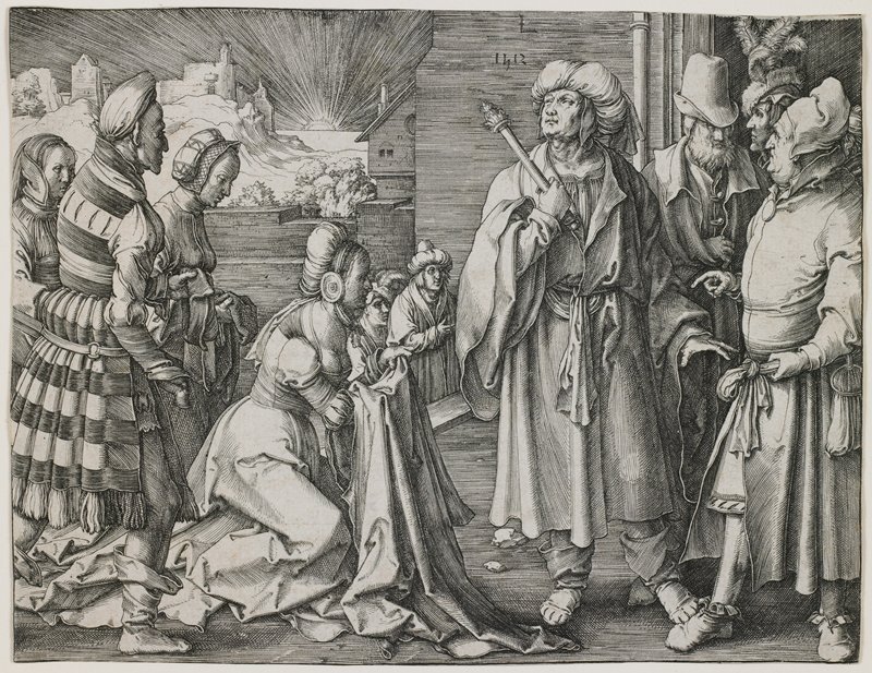 Potiphar's Wife Accusing Joseph, Lucas van Leyden, 1512
