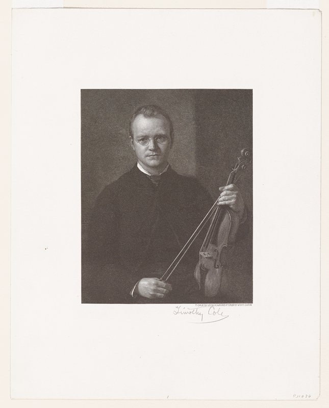 Timothy Cole (Man With Violin), Timothy Cole, 1892