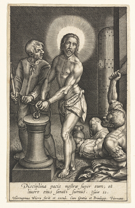 The Flagellation, Hieronymous Wierix, 1580–1610