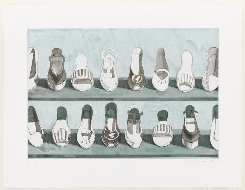 Shoe Rows, Wayne Thiebaud, 1979