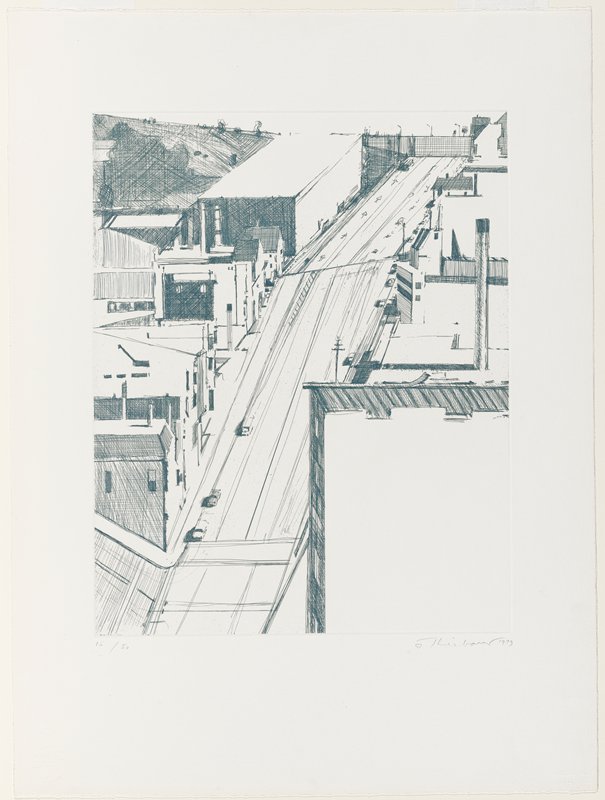 Down 18th, Wayne Thiebaud, 1979