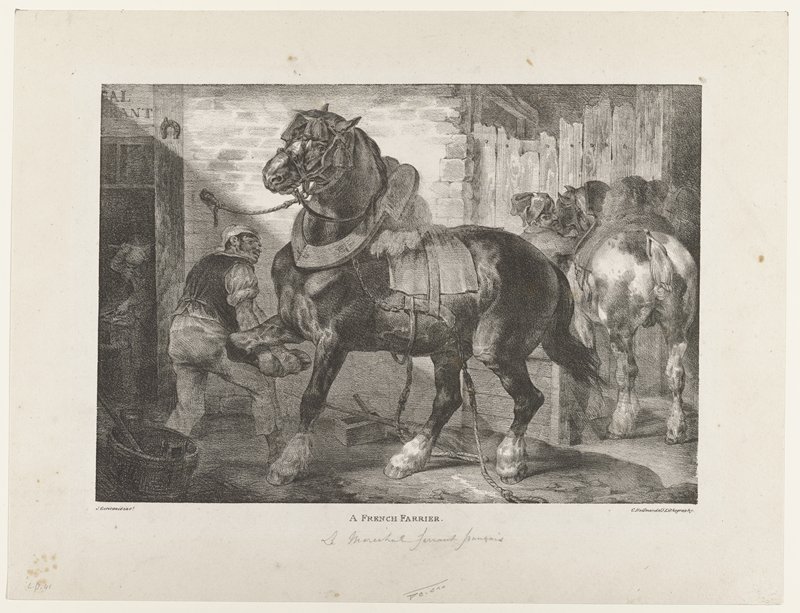 A French Farrier, Теодор Жерико, 1821