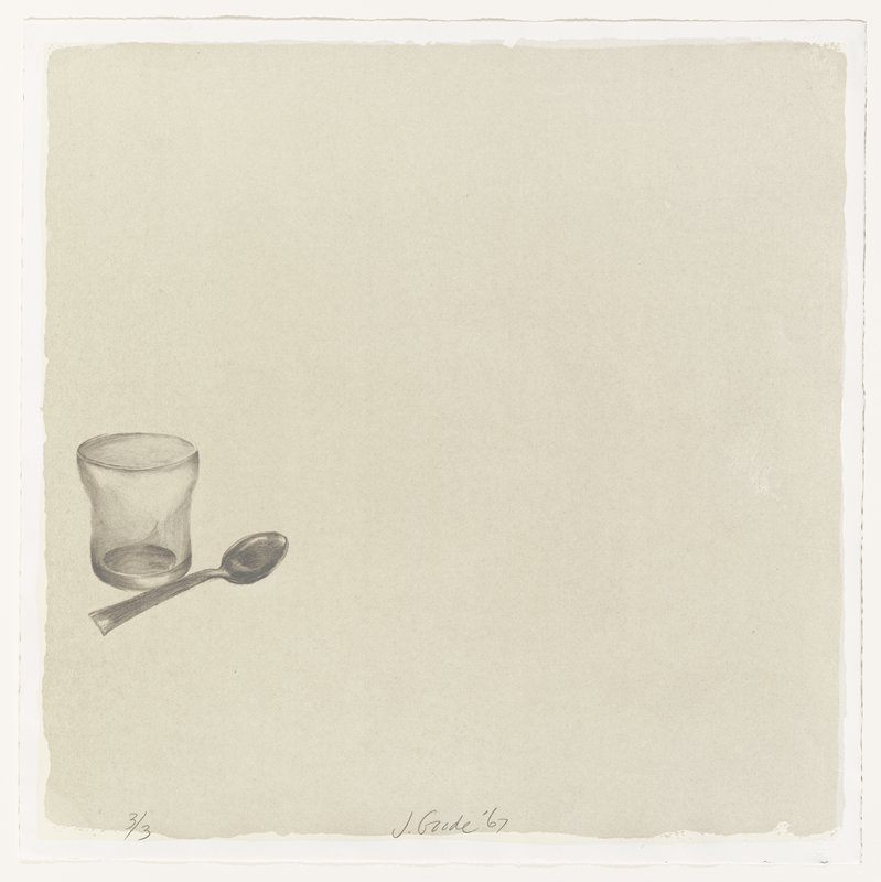 Glass and Spoon Left Middle, Joe Goode, 1967