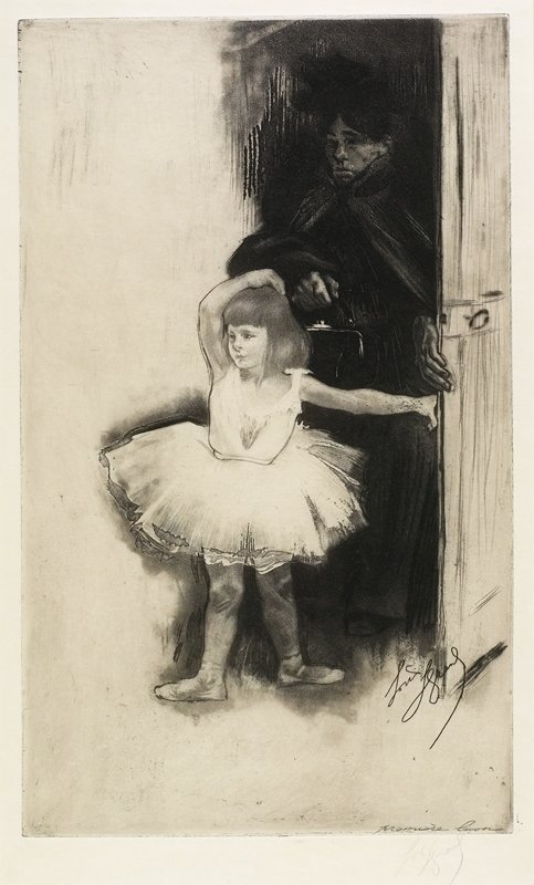 La première leçon, Louis Legrand, 19th century