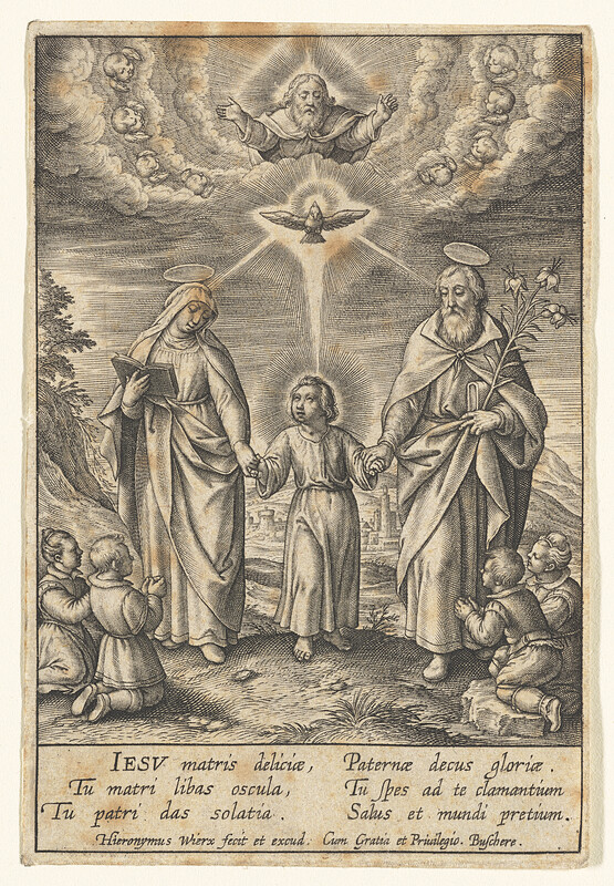 Christ Returning From Jerusalem, Hieronymous Wierix, 16th century