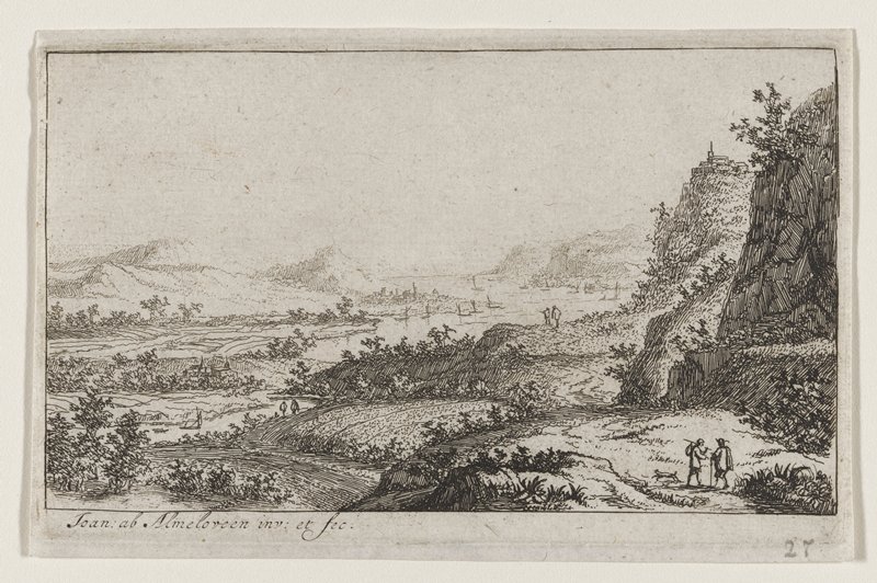 Landscape, Jan van Almeloveen, 17th century