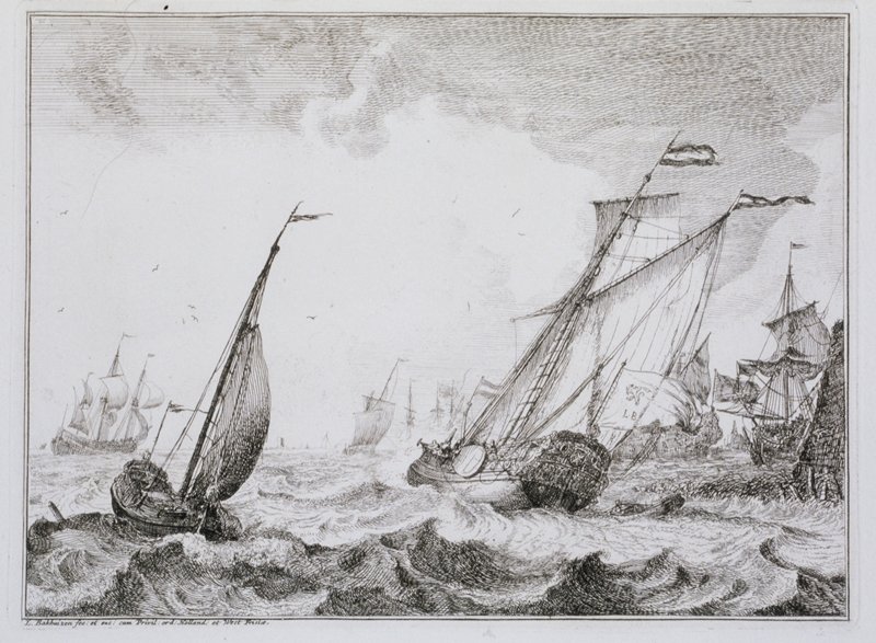Le Coup de vent, Ludolph Backhuysen, 17th century