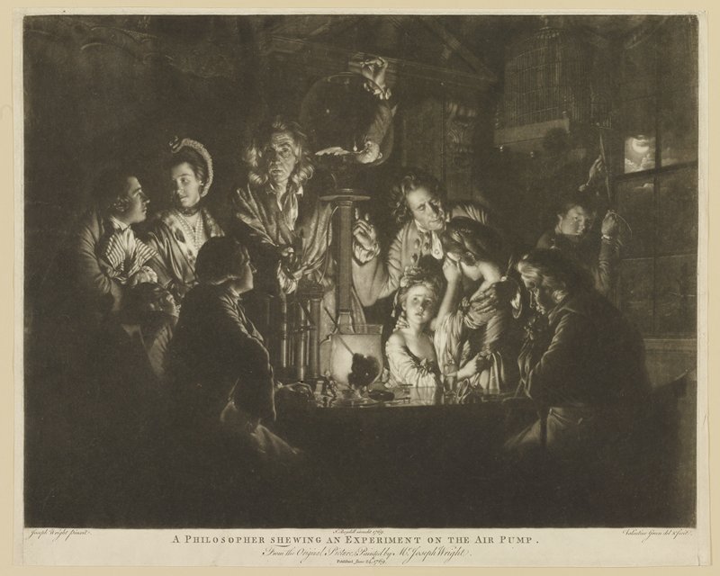 A Philosopher Shewing an Experiment on the Air Pump, Valentine Green, 1769