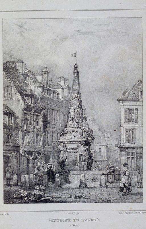 Fontaine du marché, Adolphe Rouargue, 1847