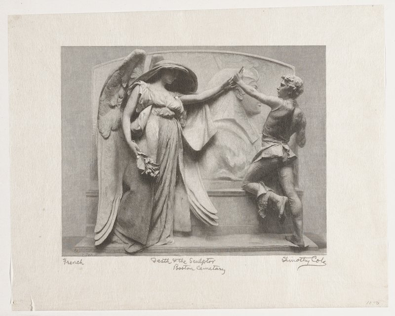 Death and the Sculptor, Timothy Cole, 19th century