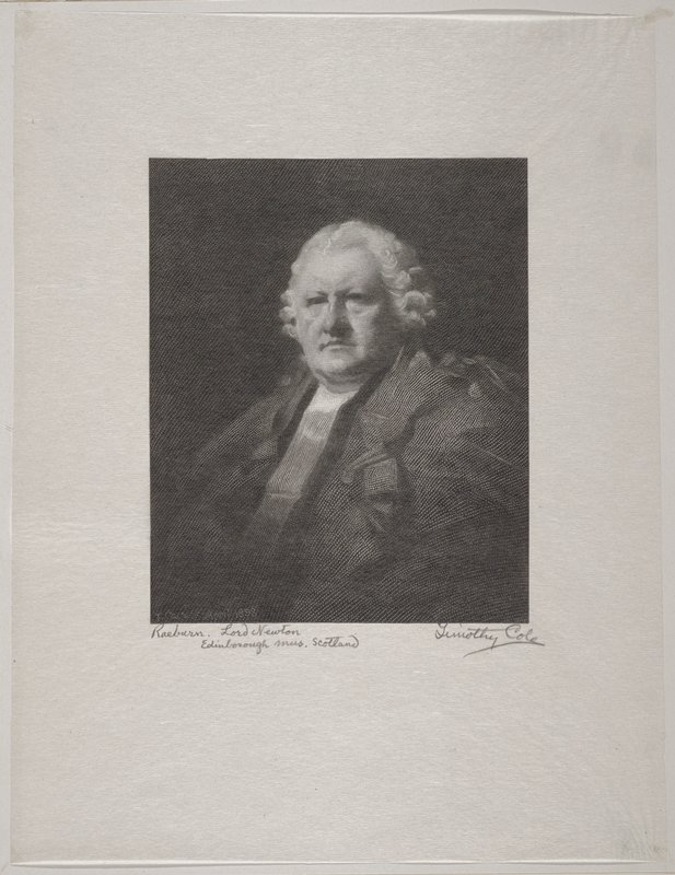 Lord Newton, Timothy Cole, 1898