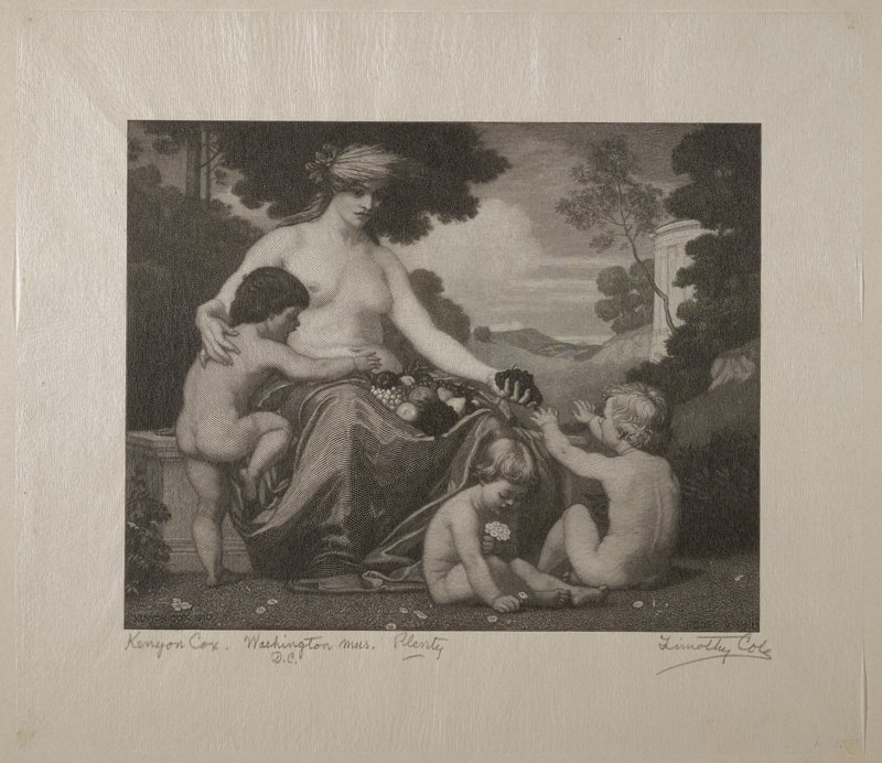 Plenty, Timothy Cole, 1910